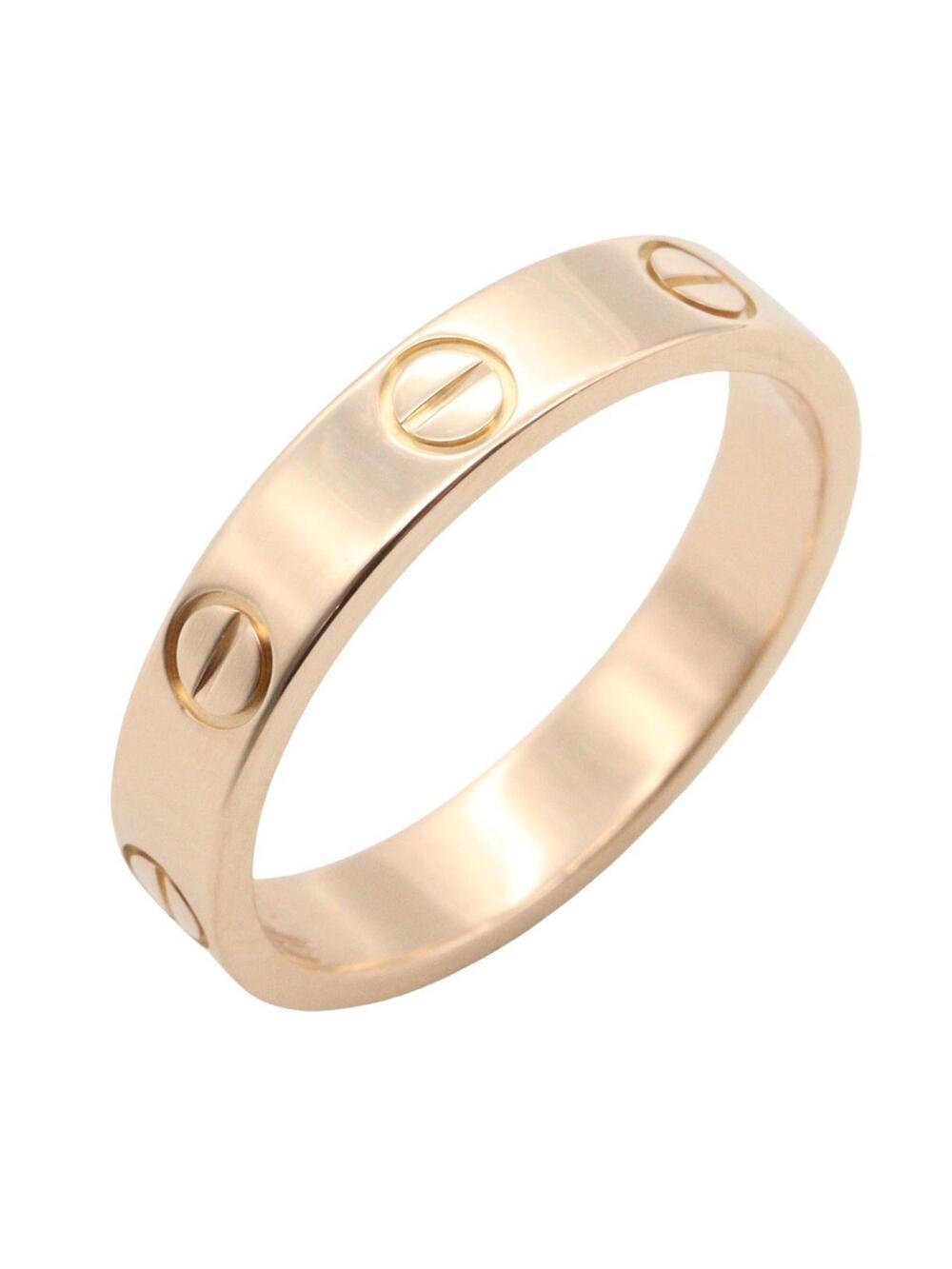 Cartier Mini Love Ring 18Kpg Pink Rose #280958C14B